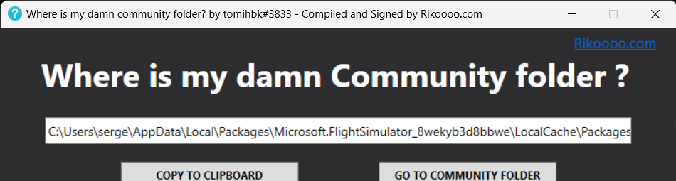 Where is my damn community folder